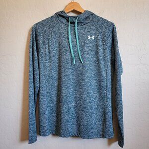 Under Armour Tech Twist Hoodie Sweatshirt Loose Static Blue Size Women's Medium